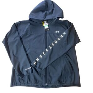 Under Armour Women's Storm Hooded Jacket Windbreaker Water-Repellent Size Large